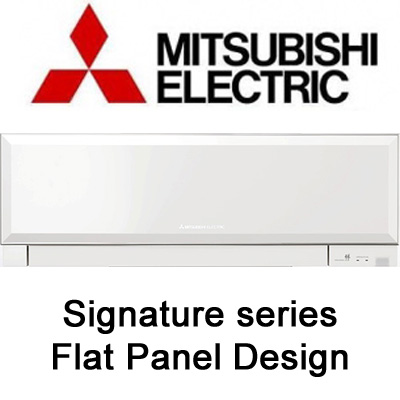 MITSUBISHI ELECTRIC MSZEF35VEWKIT Signature Series White Reverse Cycle Inverter Split System