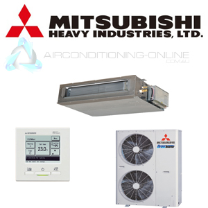 MITSUBISHI HEAVY INDUSTRIES FDUM125VSXVF Ducted - Medium Static. Three Phase. Incl. RC-EX3 Back lit wired remote control